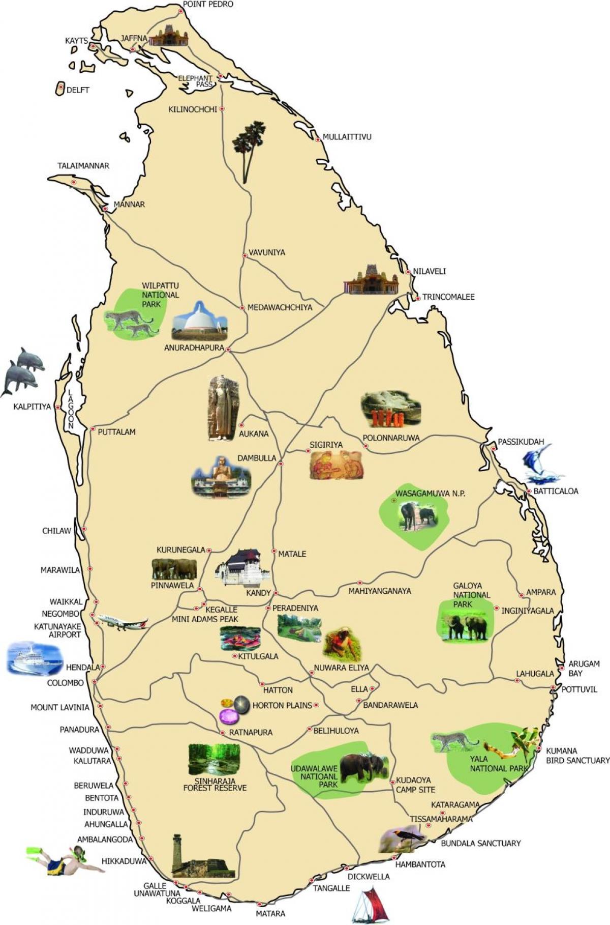 bản đồ của bentota Sri Lanka