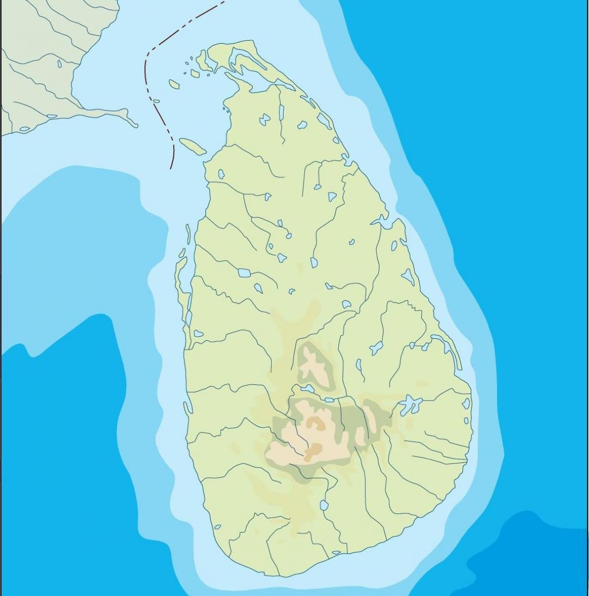 Sri Lanka véc tơ bản đồ
