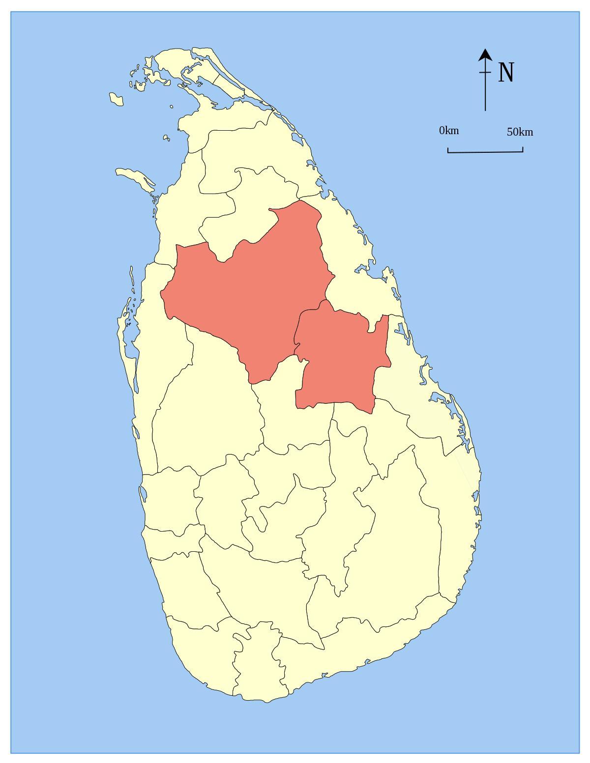tỉnh Sri Lanka bản đồ
