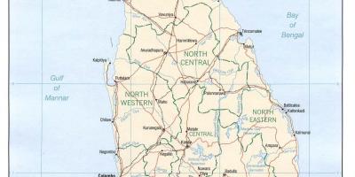 Sri Lanka gps bản đồ trực tuyến