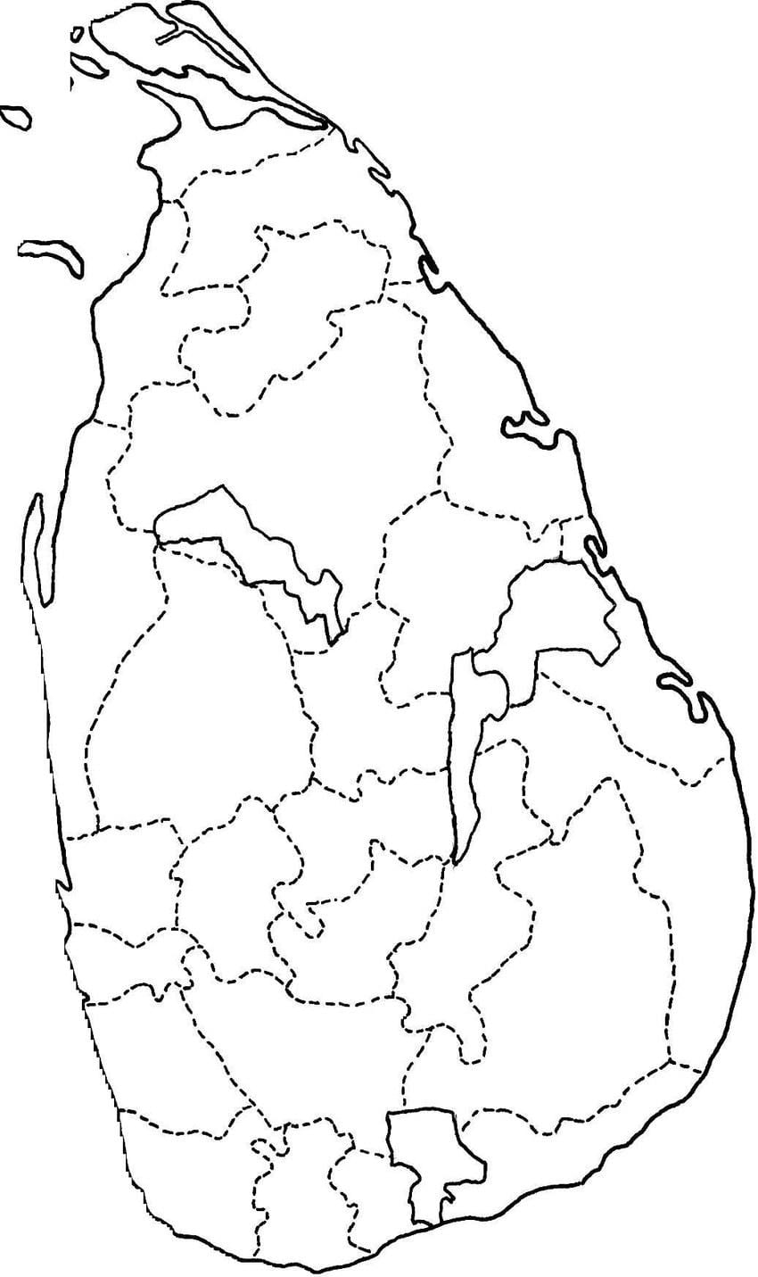 bản đồ của Sri Lanka bản đồ vẽ đường