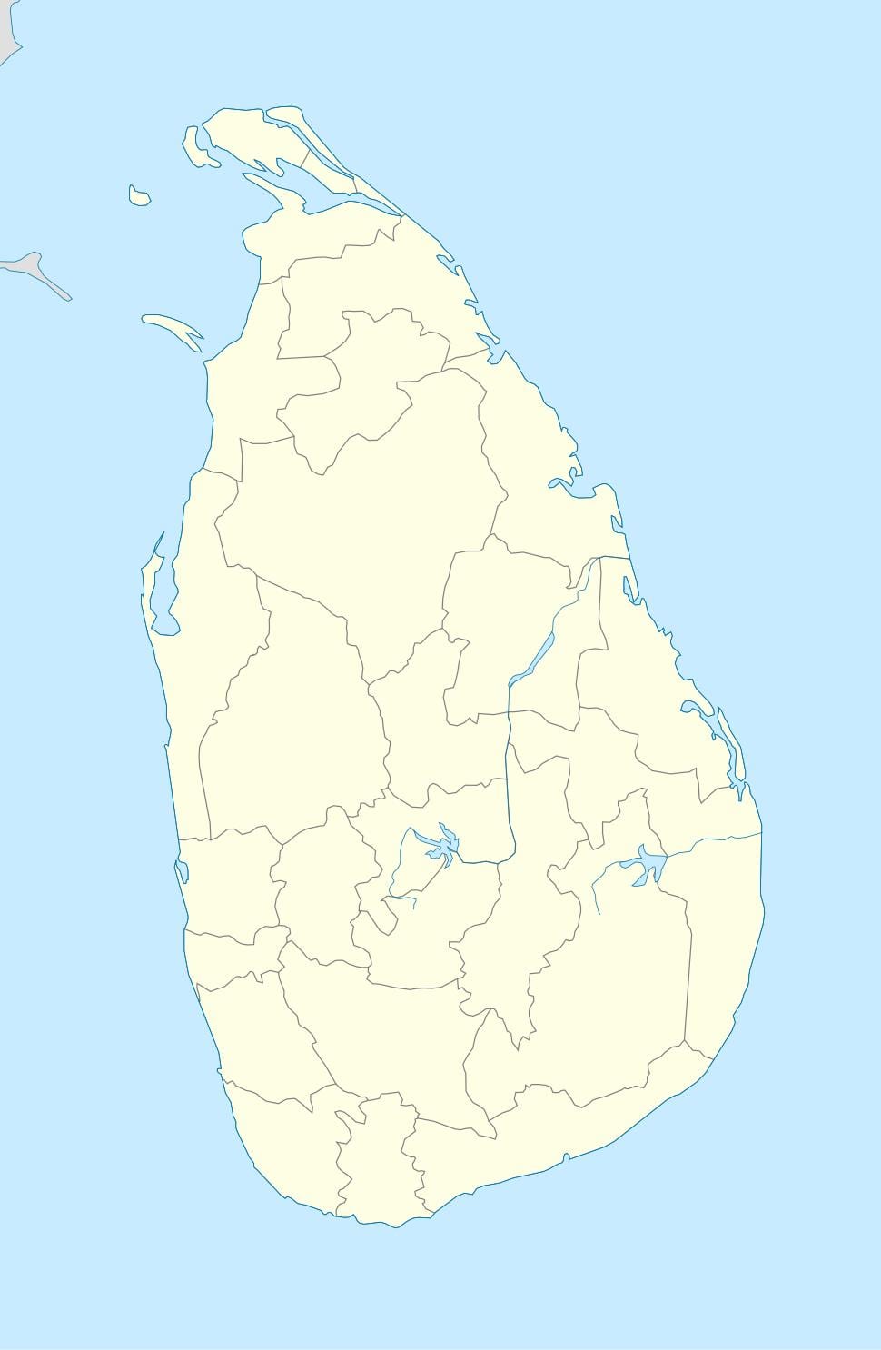 bản đồ của Sri Lanka sư đoàn thư ký