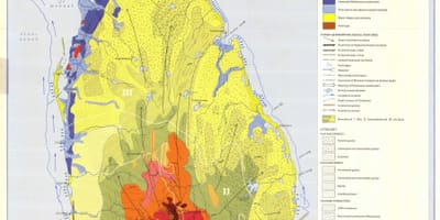 Bản đồ của đất bản đồ của Sri Lanka