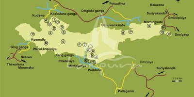 Bản đồ của thành phố Sri Lanka