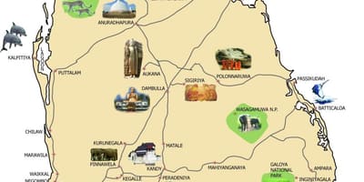 Bản đồ của bentota Sri Lanka