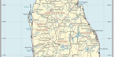 Sri Lanka gốc, bản đồ