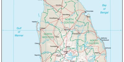 Bản đồ của chuyển hướng bản đồ Sri Lanka