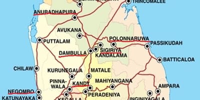 Ella bản đồ Sri Lanka