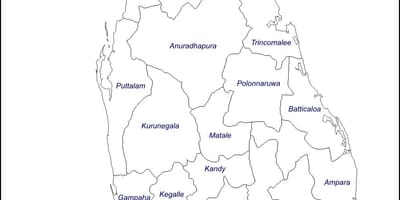 Sri Lanka bản vẽ bản đồ