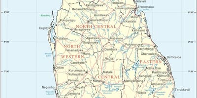 Sri Lanka bản đồ