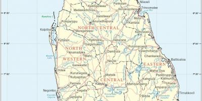 Sri Lanka bản đồ