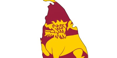 Bản đồ của Sri Lanka cờ