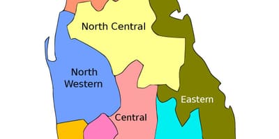 Sri Lanka bản đồ với kỳ