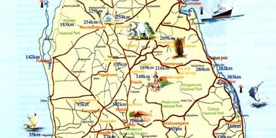 Sri Lanka nơi để truy cập bản đồ