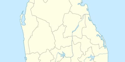 Bản đồ của Sri Lanka sư đoàn thư ký