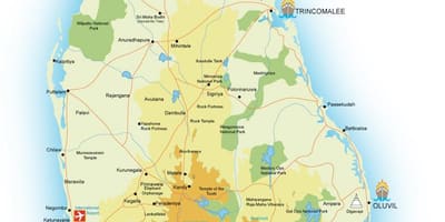 Bản đồ của văn phòng id Sri Lanka