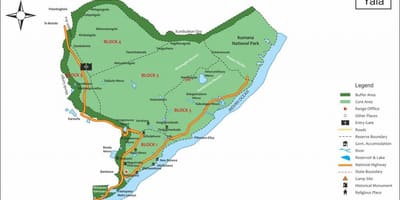 Bản đồ của yala Sri Lanka